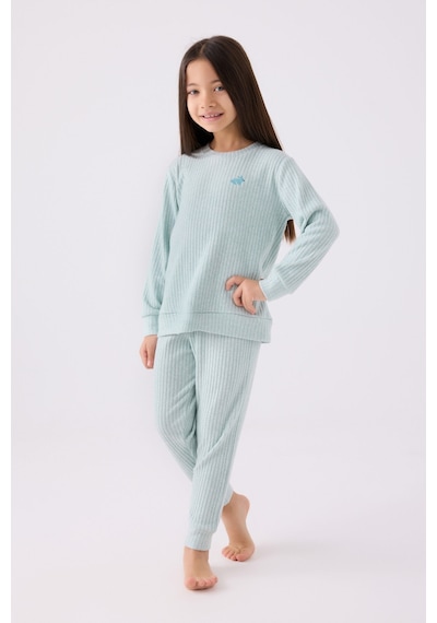 Rolypoly Kız Çocuk Mavi Pijama Takımı 5274-45662 Mavi