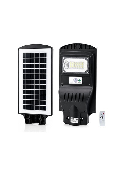 100w - 6500k Solar - Güneş Enerjili Sokak Lambası - Armatür Sensörlü Bahçe-balkon-sokak Ars-348964 Bx40