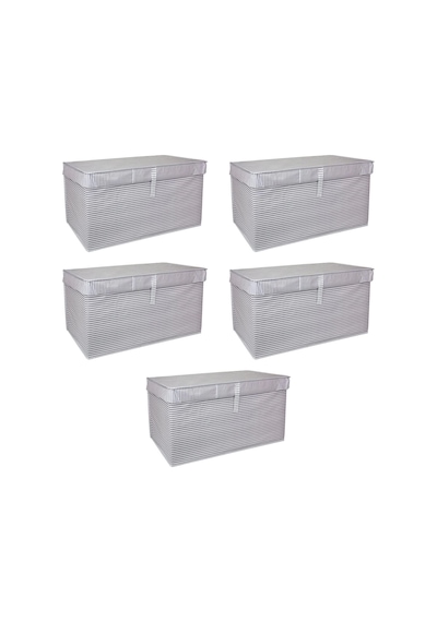 Çok Amaçlı Düzenleyici Kutu Organizer Cırt Cırtlı Hurç Mega Plus Boy 40cm X 30cm X 70cm 5 Adet Diğer