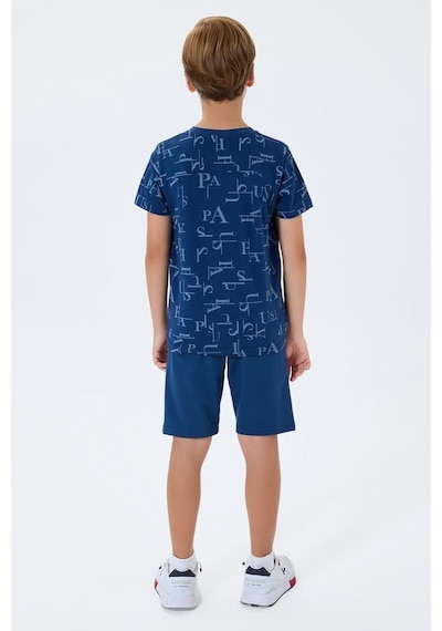 U.S. Polo Assn. Erkek Çocuk 2 Li Bermuda T-şhirt Takım Koyu İndigo-2302 İndigo