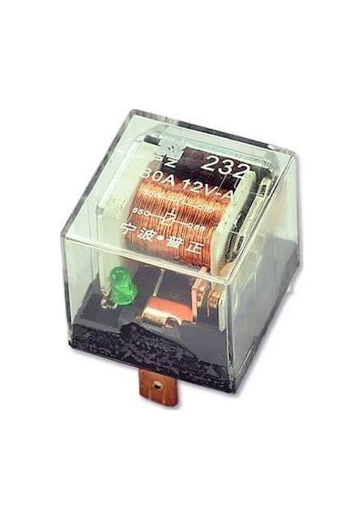 12 Volt 30/40 Amper Şeffaf Role ve Soketi 5 Fişli