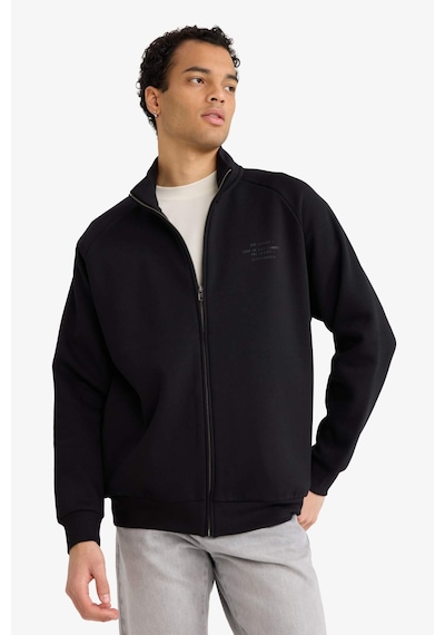Defacto Boxy Fit İçi Yumuşak Tüylü Sweatshirt E1367ax26spbk81 Siyah-bk81