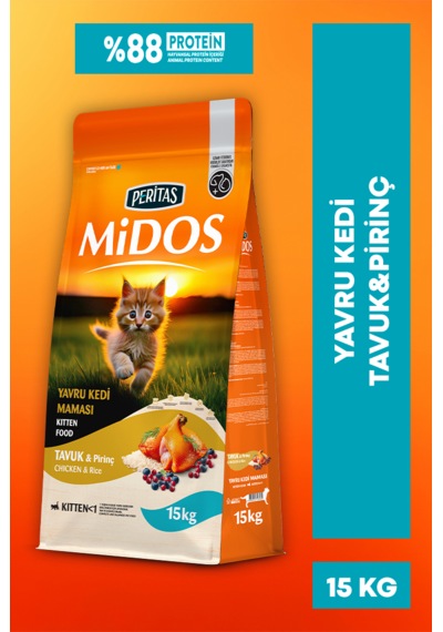Tavuklu Yavru Kedi Maması - Büyüme 15kg