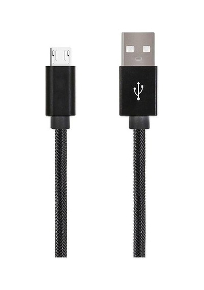 Micro Usb Hasır Metal Ipli Android Hızlı Şarj Data Kablosu