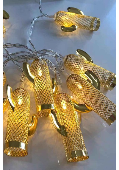 Kaktüs Işık Zinciri Gold Günışığı