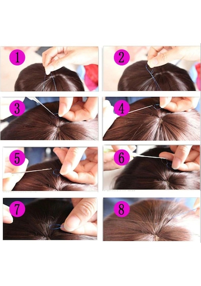 Hair Tinsel - Saç Simi - Yeşil Çok Renkli