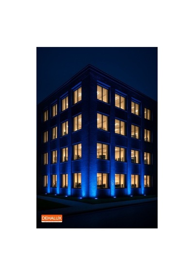 10cm 3w Led Wallwasher Mavi Dış Cephe, Minare, Bahçe Aydınlatma Iç-dış Kullanım Ip65