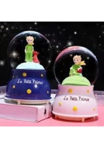 Mini Boy Küçük Prens Kar Küresi Işıklı 6.5 Cm Dekoratif Hediyelik Genel