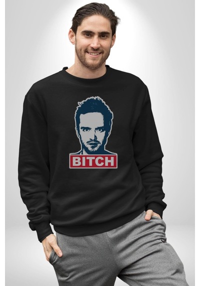 Breaking Bad Unisex Siyah Baskılı Sweatshirt Siyah