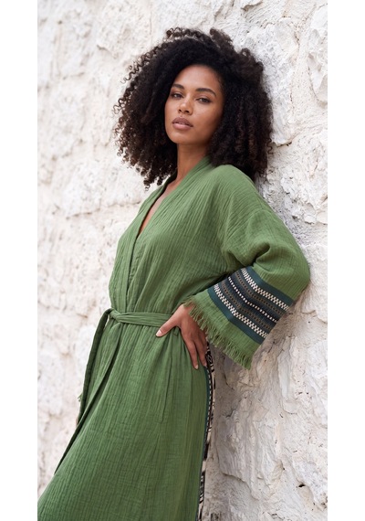 Brandsmiths Olive Symbol Nomad Kimono Sarı