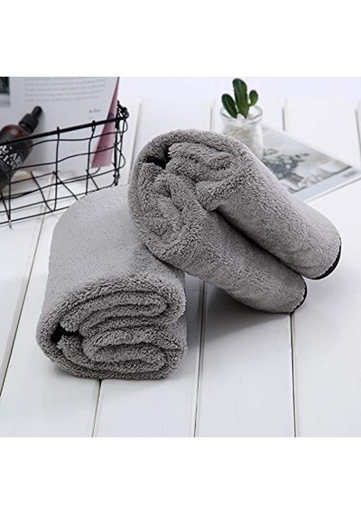 Süper Emici Oto Kurulama Bezi Araç Temizlik Havlusu Mikrofiber Temizleme Bezi Araba Yıkama Süngeri 50x70cm Gri Açık Indigo