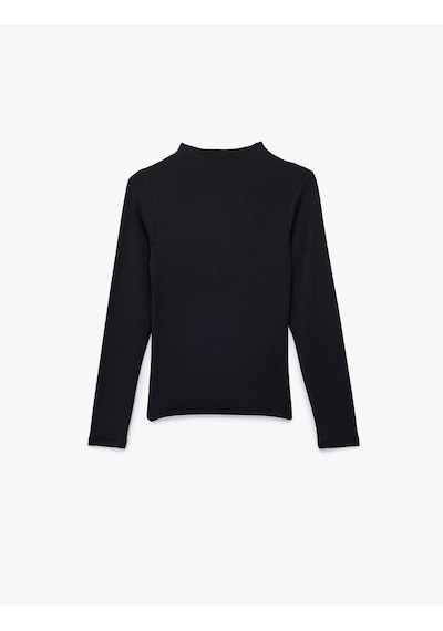 Koton Dik Yaka Slim Fit Modal Karışımlı Basic Uzun Kollu Tişört Siyah 6wal10518ık SIYAH Koton Dik Yaka Slim Fit Modal Karışımlı Basic Uzun Kollu Tişört Siyah 6wal10518ık SIYAH