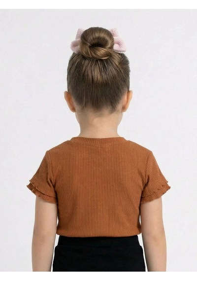 Xo Kids Kız Çocuk Tişort 5-9 Yaş 36020 Kahverengi