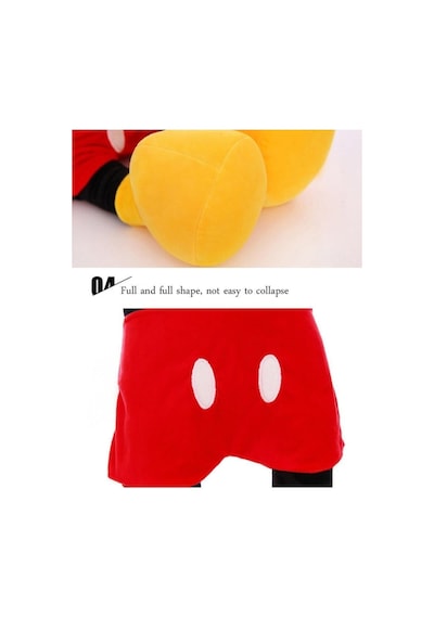 Miki Fare Mickey Mouse Minnie Mouse Figür Peluş Oyuncak Uyku & Oyun Arkadaşı Büyük Boy 50 Cm. Siyah