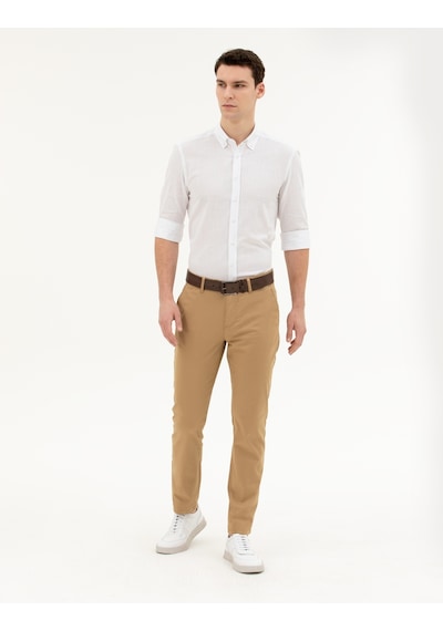 Pierre Cardin Erkek Camel Pantolon Kanvas-chino 50288511-vr015 CAMEL Camel