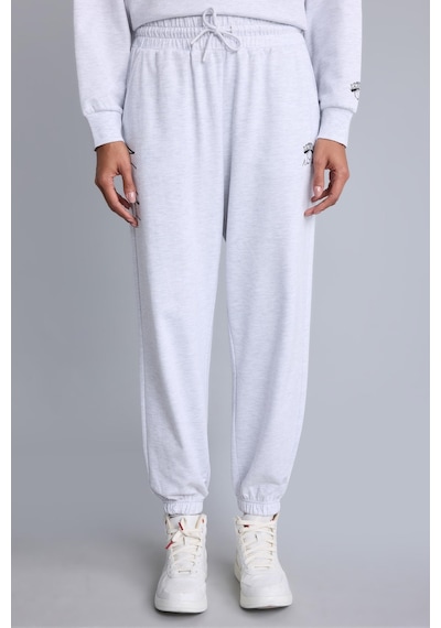 Defacto Nba New York Knicks Jogger Fit Çift Cepli Baskı Detaylı Sweatshirt Kumaşı Eşofman Altı H4233ax26augr421 Gri-gr421