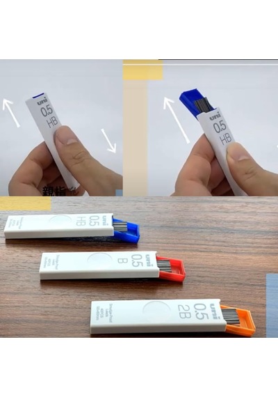 Uni Smudge-proof Leads Yedek Mekanik Kalem 0,5 Mm B, 40 Adet