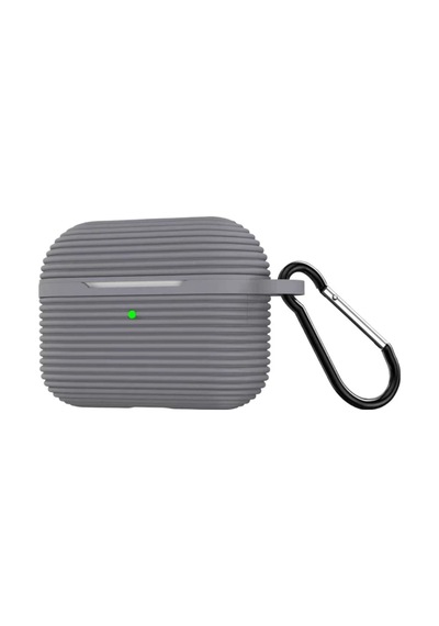 Apple Airpods Pro 3 3.nesil Raven Silikon Kılıf - Gri Diğer