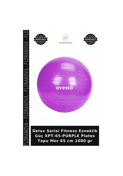 Delux Serisi Fitness Esneklik Güç Xpt-65-purple Plates Topu Mor 65 Cm 1000 Gr