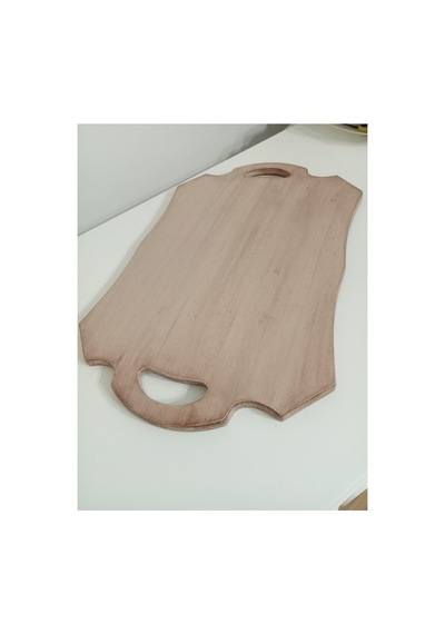 Ahşap Tepsi Servis Sunum Tepsi El Boyama Vintage Bohem Ahşap - 181757051 Ahşap