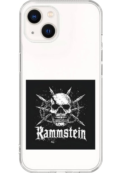 Apple Uyumlu iPhone 13 Mini Şeffaf Kılıf Rammstein Tasarımlı
