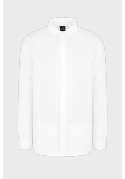 Armani Exchange Erkek Gömlek Xm001221 Af14619 U0001 Beyaz Beyaz