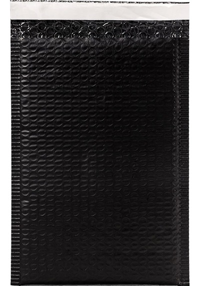 Bantlı Balonlu Siyah Zarf 10x15 + 5 Cm 100 Adet