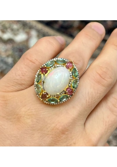 Allahverdi Türkmen Opal Elmas Yüzük 037
