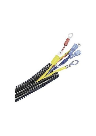 29mm Kablo Tesisat Gizleme Düzenleme Spiral Yarıklı Hortum Siyah Renk 5 Metre