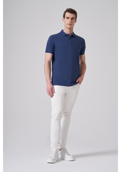 Morven Erkek Marine Basic Polo Yaka Dynamic Fit T-shirt 26yc018007210 Marine