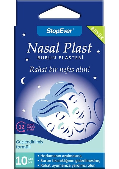 Stopever Nasal Plast Burun Plasteri - Büyük Boy 1 Adet 1X10 Plas