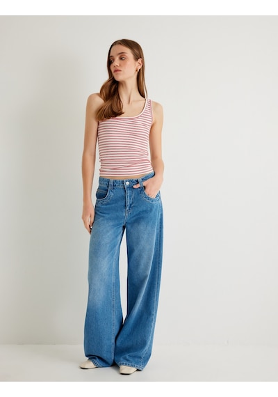 Koton Tek Omuz Üst Ribanalı Pamuklu Slim Fit Kırmızı Çizgili 4sak10689ek Kırmızı Çizgili Koton Tek Omuz Üst Ribanalı Pamuklu Slim Fit Kırmızı Çizgili 4sak10689ek Kırmızı Çizgili