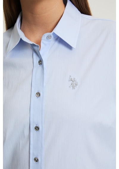 U.s. Polo Assn. Kadın Açık Mavi Gömlek Basic 50320187-vr003 Acık Mavı