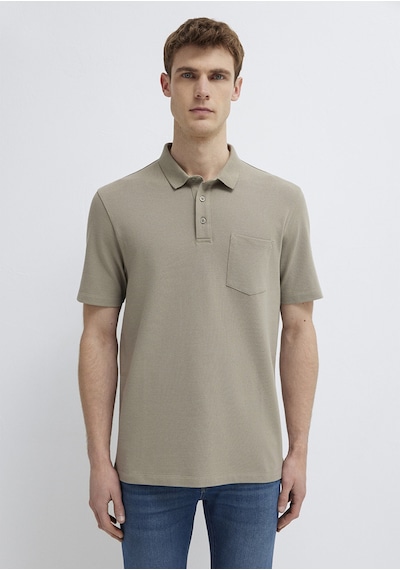 Mavi - Cepli Bej Polo Tişört 0613465-70352