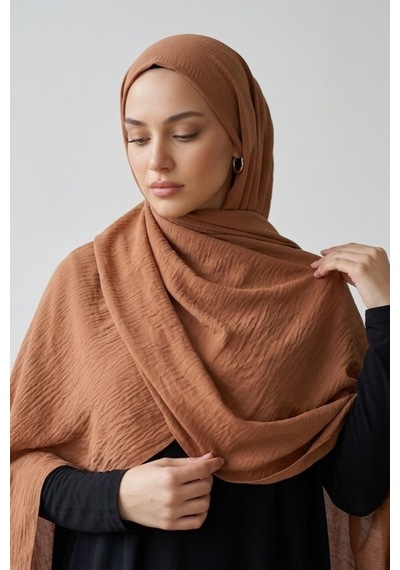 İpekçe Şal Caz 70 190 Karamel Caramel