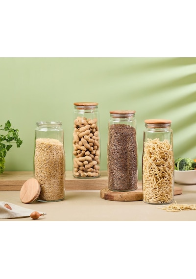 Selka Home - 4 Adet 1500 Ml. Kavanoz