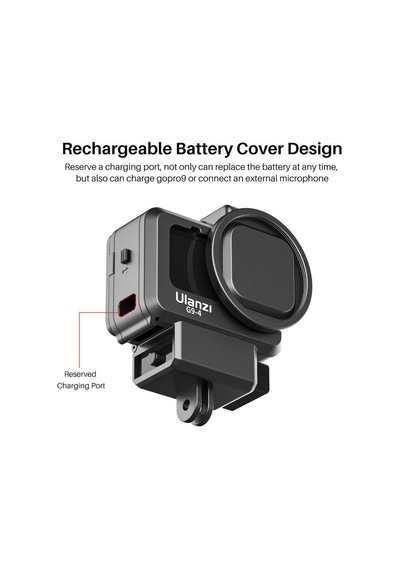 Ulanzi G9-4 Gopro Hero 9 Vlog Case Plastik Çerçeve