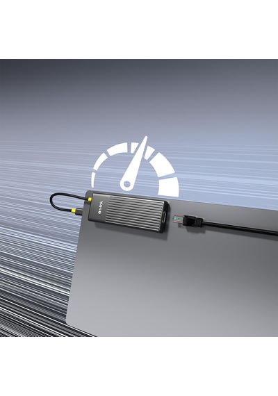 Sw-u712 10 İn 1 Gri Metal 2xhdmı 4k 60hz, 100w Pd, Rj45 Gigabit, 3xusb-a, 1xtype-c Data, Sd/tf Type C Hub Adaptör