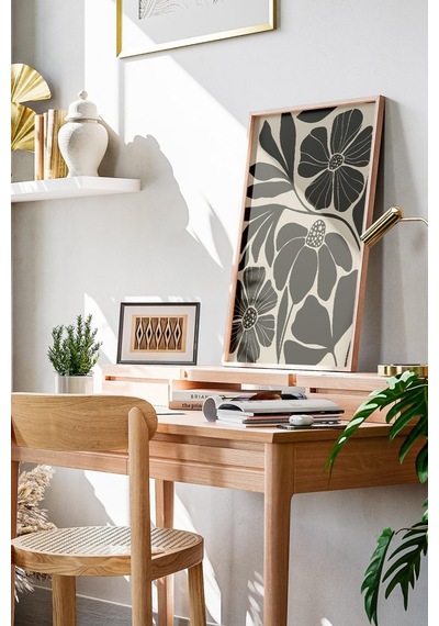 512 Store Çiçek Çerçevesiz Poster Duvar Tablosu Poster Premium Tablo Dekoratif Çerçevesiz Tablo Seti 30 X 40 Gri Sku: Zeusstk4af71dd713