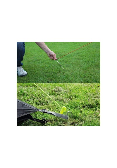 10mm 20 Cm Boy 10 Adet Paslanmaz Kaymaz Kancalı Çadır Branda Kazık Demiri 10 Mm X 20 Cm