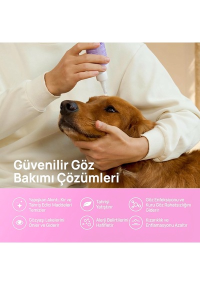Dr. Nature's Eye Care Kedi Köpekler İçin Göz Bakım Solüsyonu 50 ML