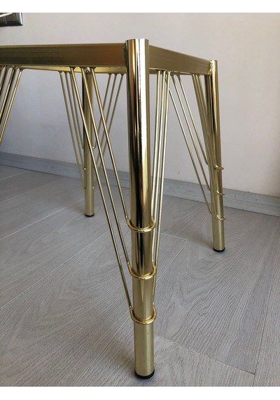 Metal, 40 Cm Gold Kaplama Sandalye Ayağı 2 Adet