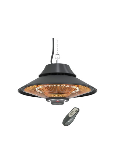 Elirg R.c Led Işıklı Elektrikli Isıtıcı, 2000 W, Uzaktan Kumandalı, İki Isıtma Kademesi, Ip45, Balkon Isıtıc