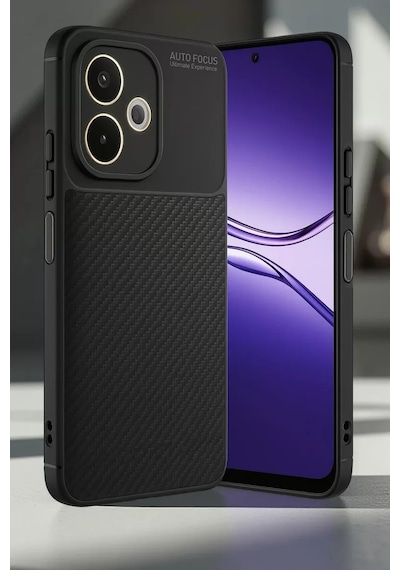 Newface Oppo A5 Pro 4g Kılıf Auto Focus Karbon Kapak - Lacivert
