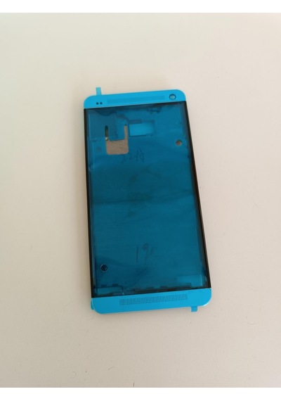 Htc One M7 Orta Kasa Ön Kapak Gümüş
