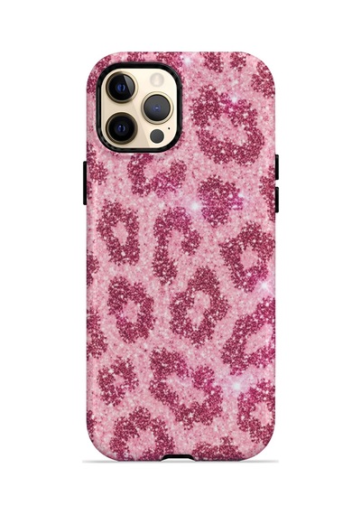 Velvoria Valestra Pembe Leopar Apple iPhone Uyumlu 12 Pro Max Darbe Korumalı Kılıf Valestra Select - Pembe Leopar