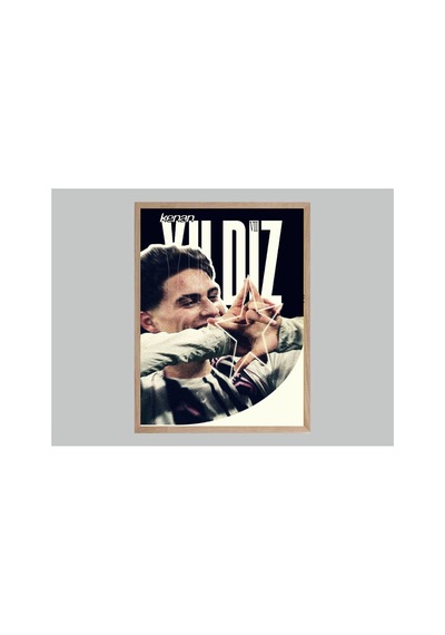 Poster Kenan Yıldız Futbol Tablo Poster Ahşap Çerçeveli Çok Renkli - 867729465 Çok Renkli
