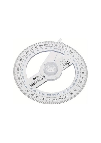 360 Protractor Cetvel, Şeffaf Matematik, Geometri, Tasarım Ve Sanat Projeleri İçin İdeal-1ad Çok Renkli