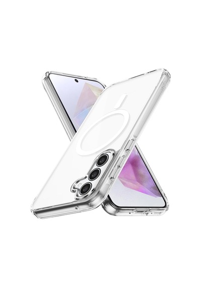 Samsung Galaxy A35 Uyumlu Şeffaf Magsafe Kılıf Mtl Safe