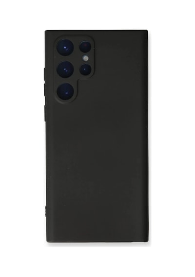Samsung Uyumlu Galaxy S23 Ultra Uyumlu Kılıf Nano İçi Kadife Silikon - Siyah